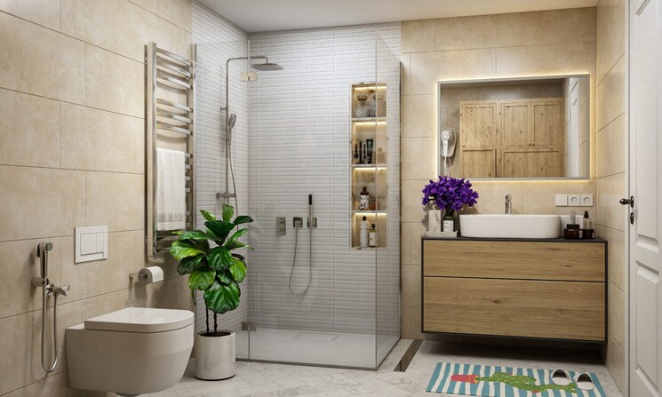 Bathroom, unique-elanza 1 Bedroom 360 Sq.Ft. Apartment In Mira Road Thane 9229001