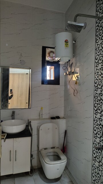 Bathroom in 3 BHK Builder Floor at Sushant Lok 2, Sector 57 – for Rent