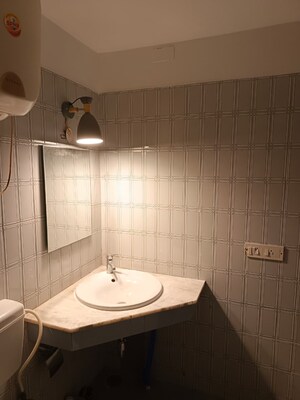 Bathroom in 2 BHK Apartment at Natasha Penta, Infantry Road – for Rent