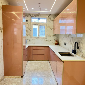 Kitchen in 3 BHK Builder Floor at Prashant Vihar – for Sale