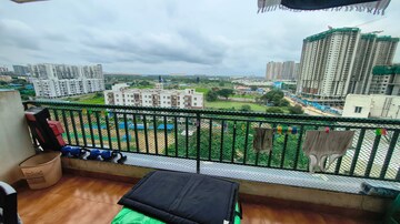 Balcony in 3 BHK Apartment at Induscrest Apartment Complex, Osman Nagar – for Rent