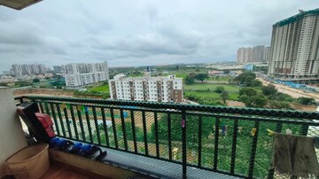 Balcony in 3 BHK Apartment at Induscrest Apartment Complex, Osman Nagar – for Rent