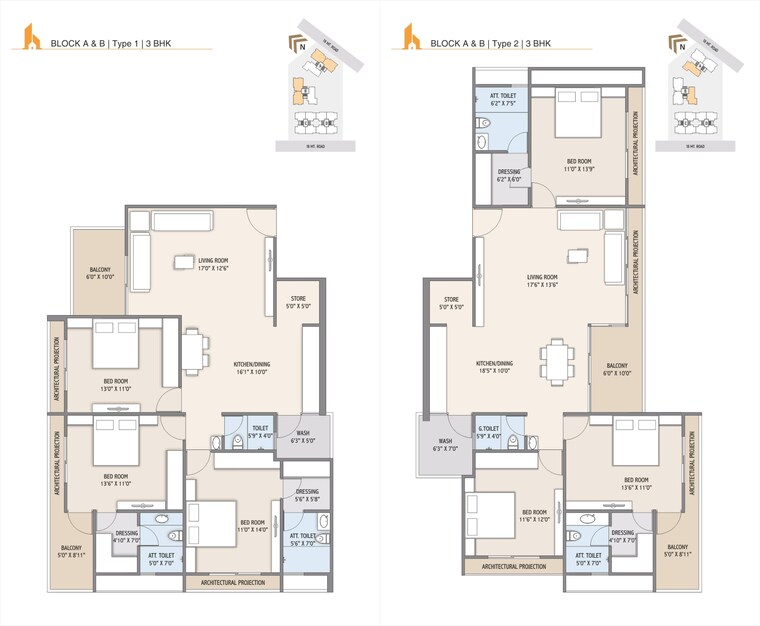 Floor Plan, kudasan 3 Bedroom 2619 Sq.Ft. Builder Floor In Kudasan Gandhinagar 9229129