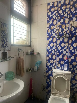 Bathroom in 2.5 BHK Apartment at Rail Vihar – for Rent