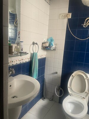 Bathroom in 2.5 BHK Apartment at Rail Vihar – for Rent