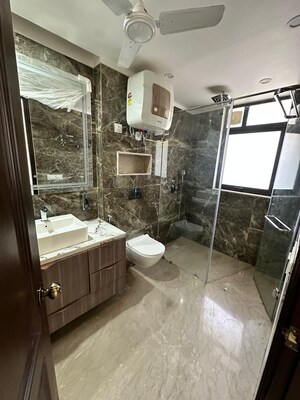 Bathroom in 4 BHK Apartment at Anand Niketan – for Rent