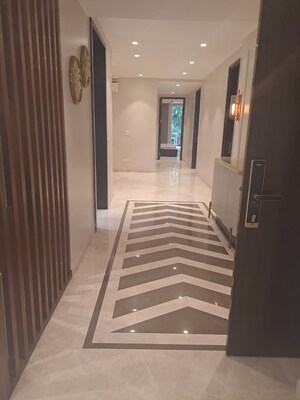 Staircase in 4 BHK Apartment at Greater Kailash ii – for Rent