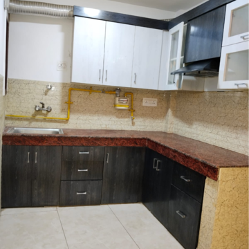 Kitchen in 3 BHK Builder Floor at Malviya Nagar – for Rent