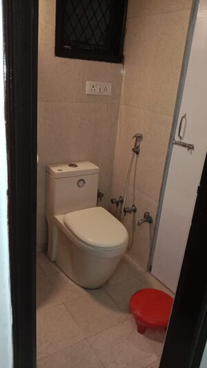 Bathroom in 2 BHK Builder Floor at Chittaranjan Park – for Rent