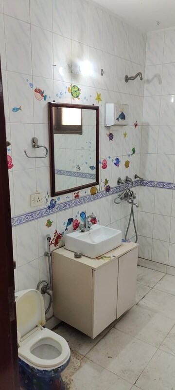 Bathroom in 3 BHK Builder Floor at Hauz Khas – for Rent