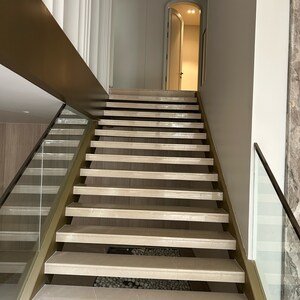 Staircase in 4 BHK Builder Floor at New Friends Colony – for Sale