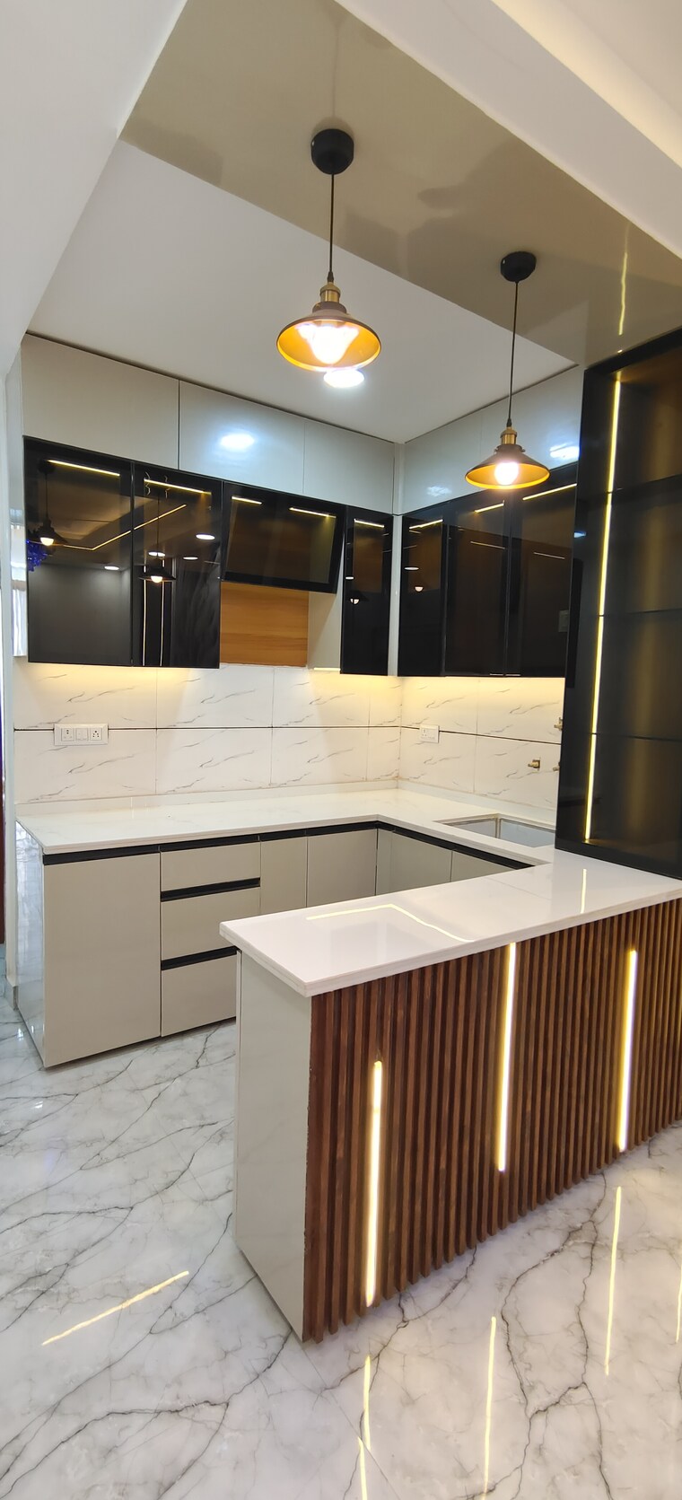 Kitchen, kakrola 2 Bedroom 630 Sq.Ft. Builder Floor In Kakrola Delhi 9229430