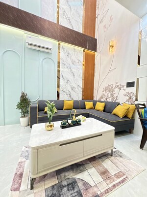 Living Room in 5 BHK Villa at Mansarovar Extension – for Sale