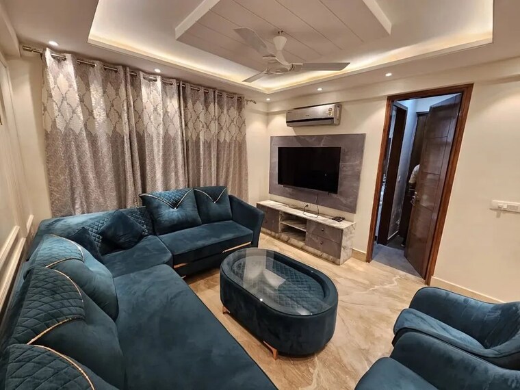 Living Room, himgiri-enclave 3 Bedroom 1100 Sq.Ft. Builder Floor In Burari Delhi 9229495