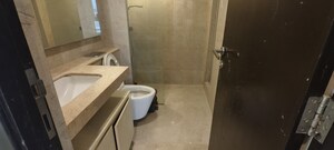 Bathroom in 2 BHK Apartment at Hiranandani Atlantis, Powai – for Rent