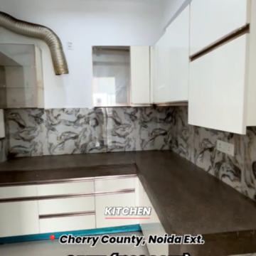 Kitchen in 3 BHK Apartment at ABA Cherry County, Tech Zone Greater Noida – for Sale