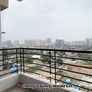 Balcony in 3 BHK Apartment at ABA Cherry County, Tech Zone Greater Noida – for Sale