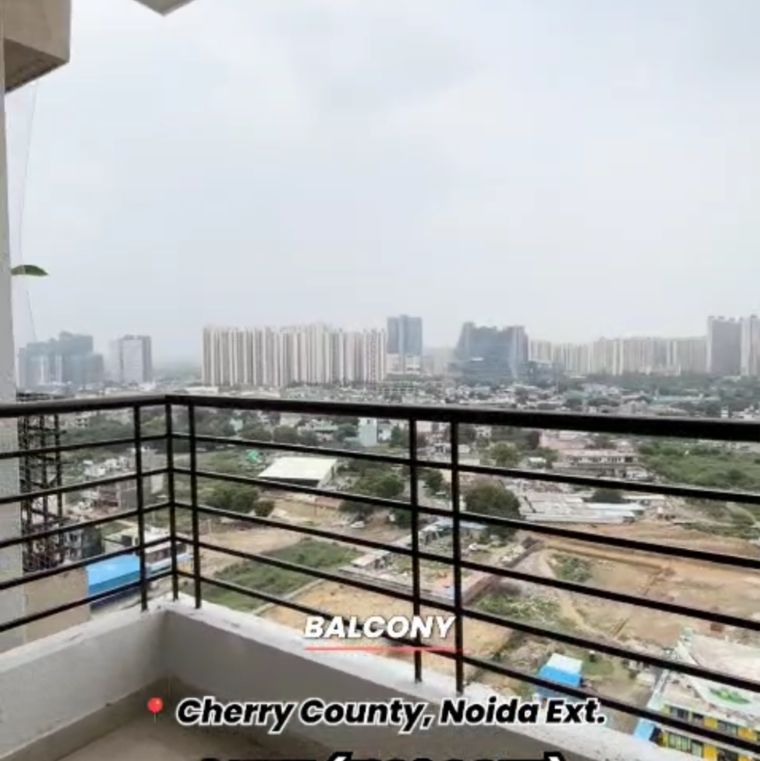 Balcony, aba-cherry-county 3 Bedroom 1206 Sq.Ft. Apartment In Tech Zone Greater Noida Greater Noida 9229727