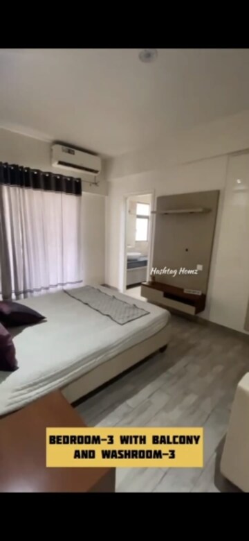 Bedroom in 3 BHK Apartment at Shri Radha Aqua Garden, Sector 16b Greater Noida – for Sale
