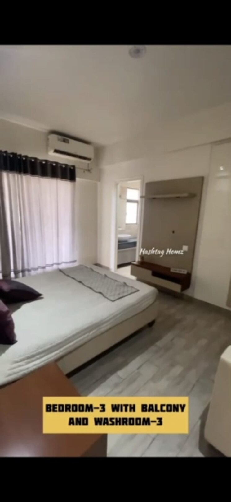 Bedroom, shri-radha-aqua-garden 3 Bedroom 1500 Sq.Ft. Apartment In Sector 16b Greater Noida Greater Noida 9230055