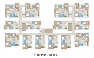 Floor Plan in 3 BHK Apartment at Vidya Nagar Colony – for Sale