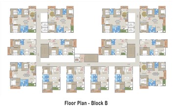 Floor Plan in 3 BHK Apartment at Vidya Nagar Colony – for Sale