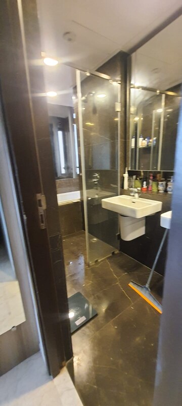 Bathroom in 3 BHK Apartment at Lodha Allura, Worli – for Rent