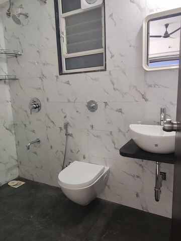 Bathroom in 2 BHK Apartment at Jagadguru Prima Glide Park, Lohgaon – for Rent