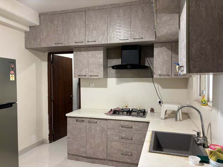 Kitchen, movie-towers 3 Bedroom 2813 Sq.Ft. Apartment In Kokapet Hyderabad 9230370