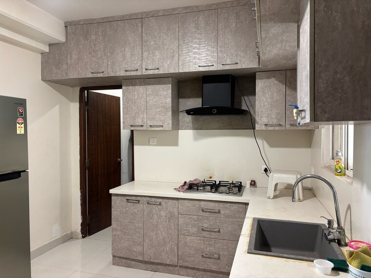 Kitchen, movie-towers 3 Bedroom 2813 Sq.Ft. Apartment In Kokapet Hyderabad 9230370