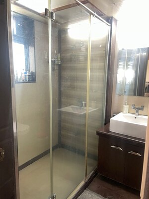 Bathroom in 3 BHK Apartment at Royal Palms, Goregaon East – for Rent