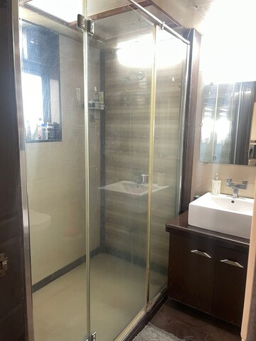Bathroom in 3 BHK Apartment at Royal Palms, Goregaon East – for Rent