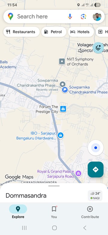 3 BHK Apartment – Map Location View at Sowparnika Chandrakantha, Dommasandra - for Sale