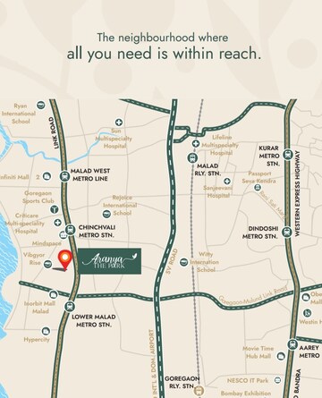 2 BHK Apartment – Map Location View at Malad West - for Sale