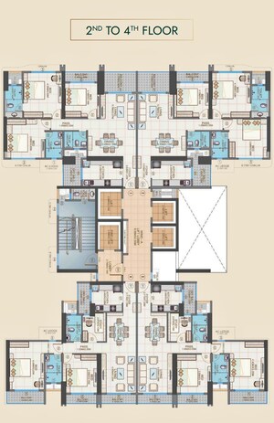 Floor Plan in 2 BHK Apartment at Malad West – for Sale