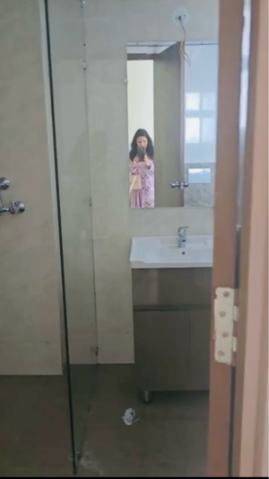 Bathroom in 3.5 BHK Apartment at SKA Divya Towers, Panchsheel Green – for Sale