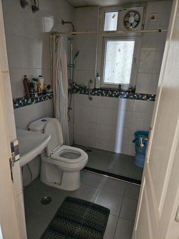 Bathroom in 3 BHK Apartment at Dhoot Time Residency, Sector 63 – for Rent
