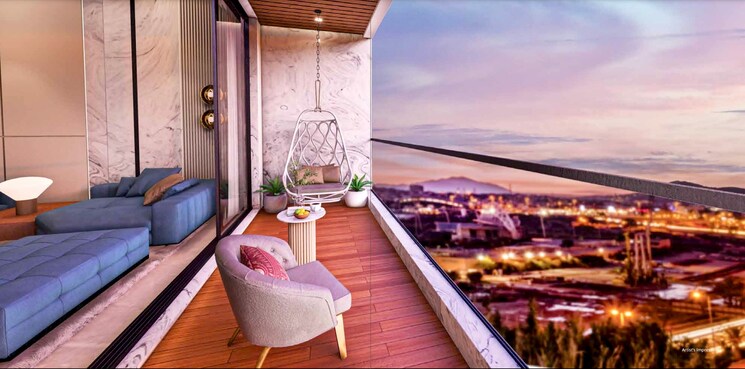 Balcony, malad west 3 Bedroom 1400 Sq.Ft. Apartment In Malad West Mumbai 9230725