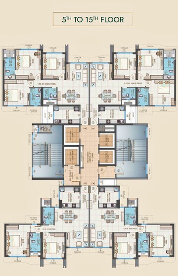 Floor Plan in 3 BHK Apartment at Malad West – for Sale