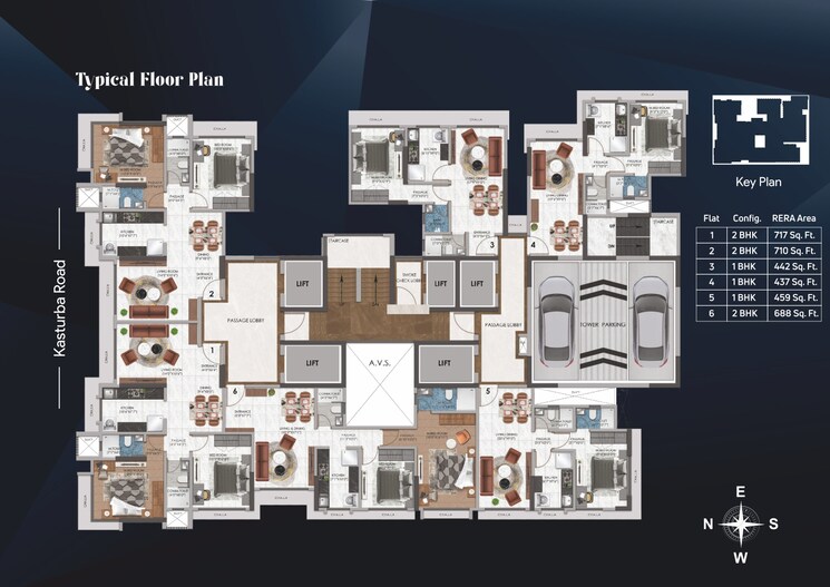Floor Plan, sanghvi-horizon 1 Bedroom 435 Sq.Ft. Apartment In Borivali East Mumbai 9231407