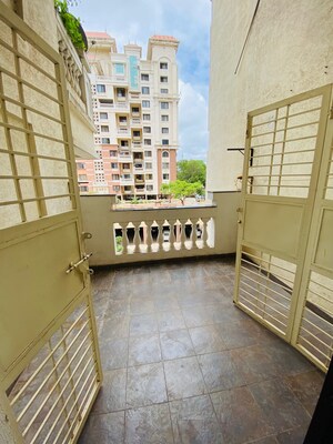Balcony in 3 BHK Apartment at Bramhacorp Emerald County, Kondhwa – for Rent
