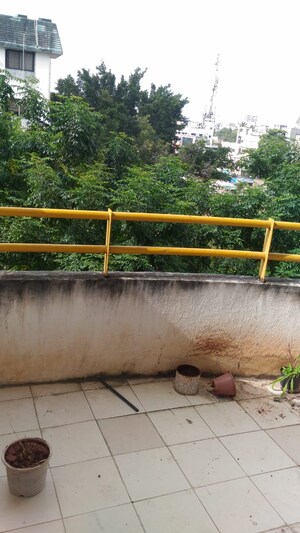 Balcony in 2 BHK Apartment at Madhavbaug Society, Bhusari Colony – for Rent