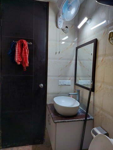 Bathroom in 3 BHK Apartment at Land Craft Golf Links Apartment Phase 2, Pandav Nagar – for Sale