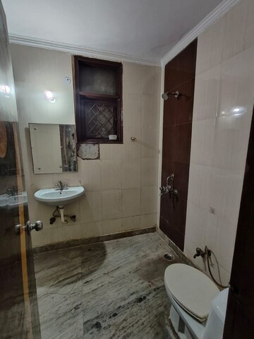 Bathroom in 3 BHK Builder Floor at Neb Sarai – for Rent