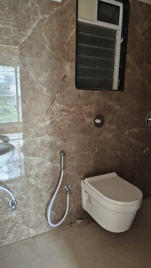Bathroom in 1 BHK Apartment at Haware Intelligentia Axis, Borivali East – for Rent