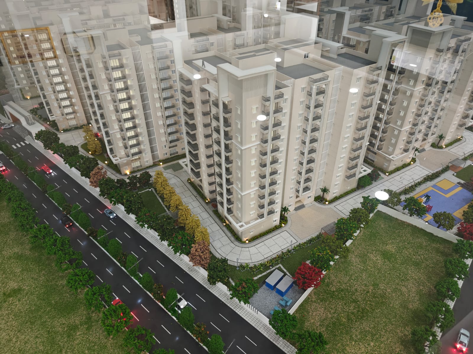 3 BHK + Pooja Room 2085 Sq.Ft. Apartment in SRR Sriram River View