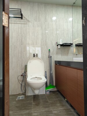 Bathroom in 2 BHK Apartment at Sanghvi Evana, Worli – for Rent