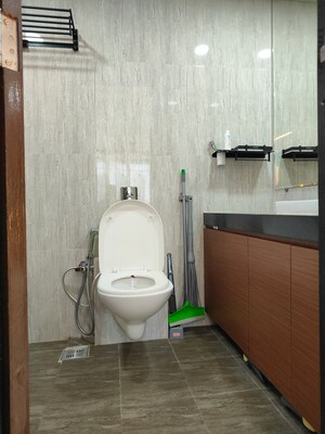 Bathroom in 2 BHK Apartment at Sanghvi Evana, Worli – for Rent