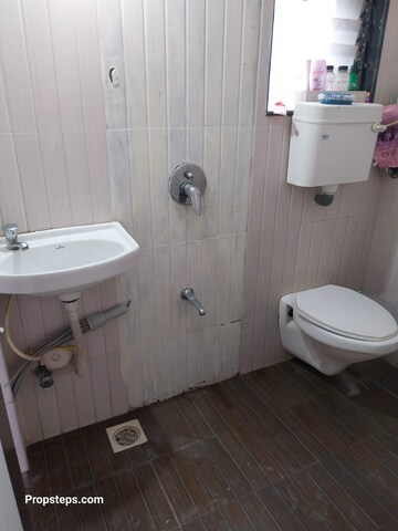 Bathroom in 1 BHK Apartment at K Raheja Palm Spring, Malad West – for Rent