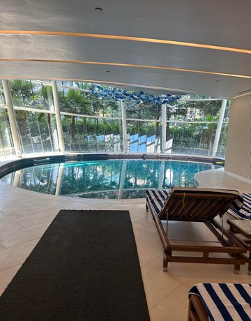 Balcony in 3 BHK Apartment at Indiabulls Blu, Worli – for Rent